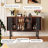 Black Solid Wood Sideboard