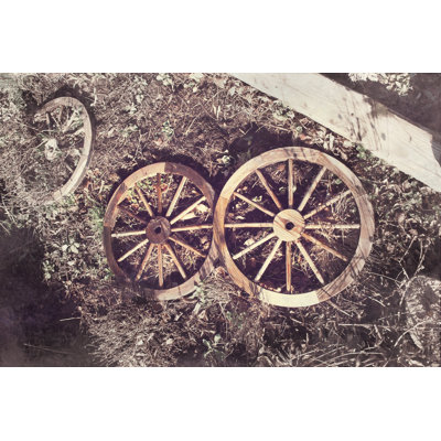 Photo Wagon Wheels - Wrapped Canvas Print