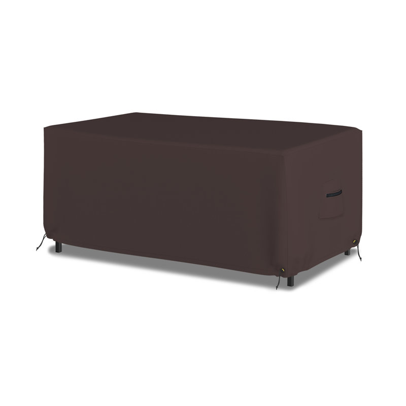 Outdoor Patio Table Cover, 61cm H x 274.3cm W x 127cm D, Brown