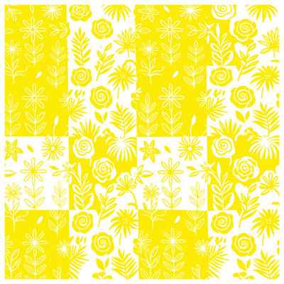Yellow Floral Pattern Comforter