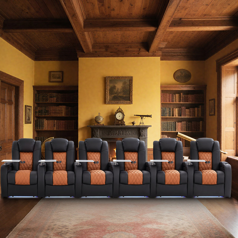 Fauteuil inclinable électrique à gravité zéro, Noir / chameau