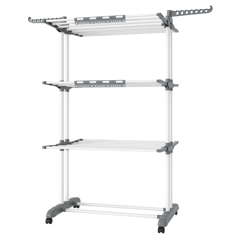 Steel Foldable Freestanding Drying Rack, White