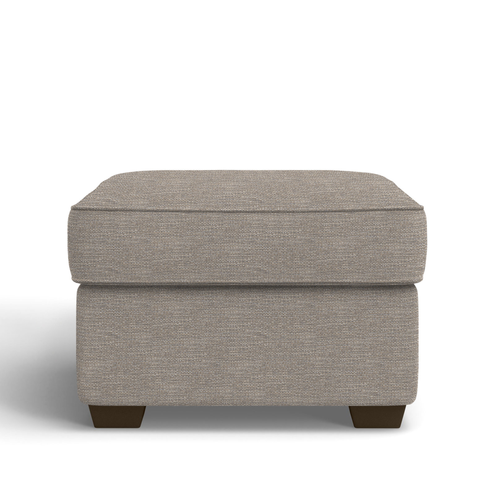 Gemi 29" Ottoman, Drusky Linen Sustain® Basketweave