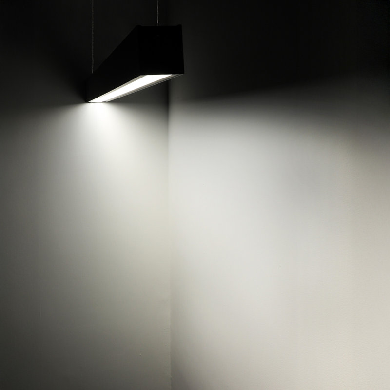 4FT 40W 3CCT Dimmable Wall Washing Asymmetric Linear Light, 3000K/4000K/5000K Selectable