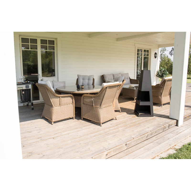 Neary Square Steel Wood Burning Smokeless Outdoor Fireplace