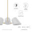 Luminaire suspendu 3 lumières en noir-905634910