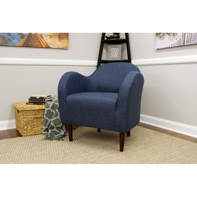 Fauteuil de 30,5 po de large Reider, Tissage de performance bleu marine Jitterbug