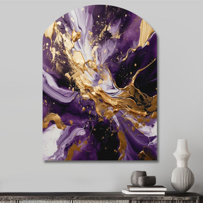 Jacque - Abstract Arch Metal Wall Art, Modern Asymmetrical Metal Art Print