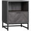 Katelee Bedside Table, Sofa Side Table W/ Drawer and Shelf Living Room, Bedroom