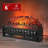 Shrum 26" WiFi Infrared Quartz Electric Fireplace with Sound Crackling, Realistic Pinewood Logs, Timer, 1500W-796741660