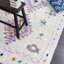 Tapis ivoire à motif géométrique Barden-806957449