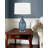 Bitonto 29" Light Blue and Red Table Lamp with USB Port