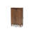 Talon 2-Door Shoe Storage Cabinet in Walnut and Dark Grey Finish, 40.4'' H X 23.6'' W X 12.6'' D