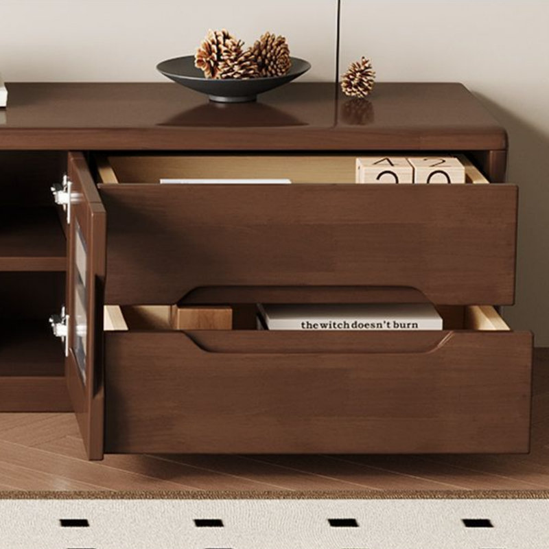 Meuble télé moderne et simple, Brun noyer