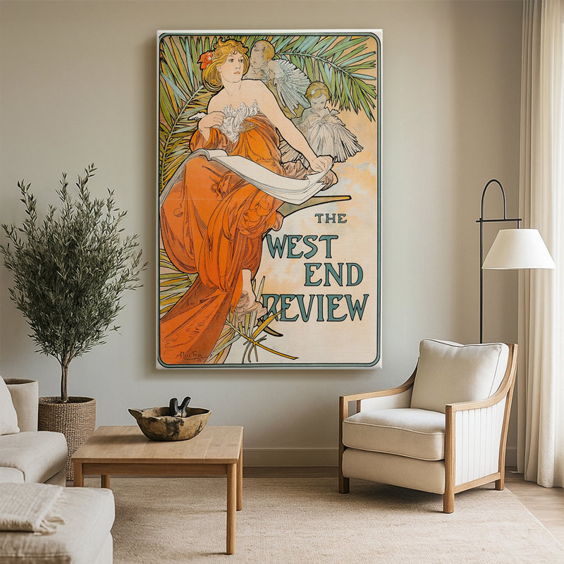 Revue The West End - Gallerie sur toile tendue par Alphonse Mucha, 40 po x 60 po