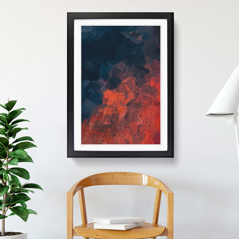 Iron Feelings in Abstract - Framed Print, Black Framed, 87cm H x 62cm W x 2cm D