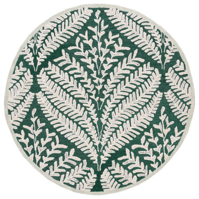 Jahwan Hand Tufted Wool Floral Rug