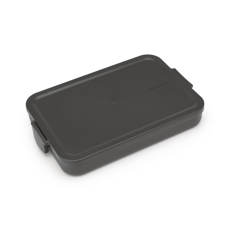 Brabantia Make & Take Lunch Box, Flat, Dark Gray