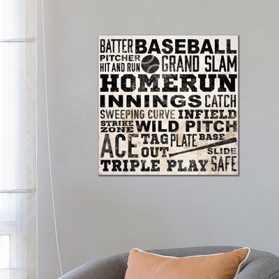 Sports Type 1 Piece Wrapped Canvas Wall Art