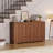 Modern Sideboard Buffet Cabinet, 55" Buffet Storage Cabinet with Adjustable Shelves, Wood Coffee Bar Cabinet with Storage for Kitchen, Dining Room, Living Room-1446328028