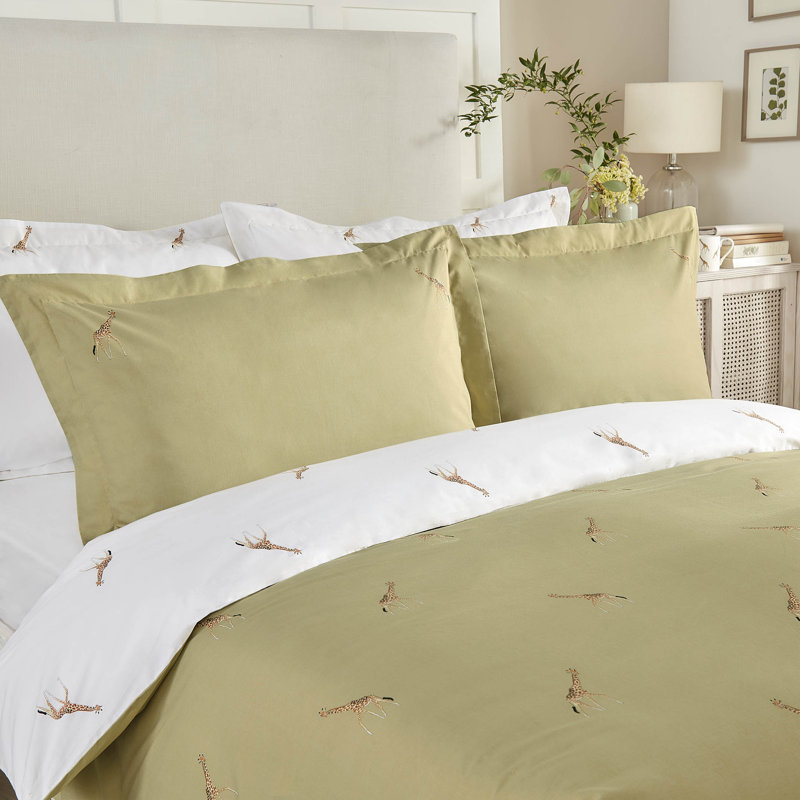 ZSL Giraffe Duvet Cover Set, Double - 2 Standard Pillowcases