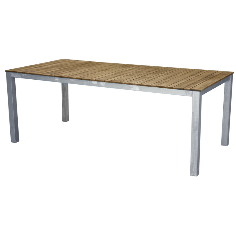 Orion Rectangular Metal Outdoor Dining Table , 200cm cm W 100cm cm D