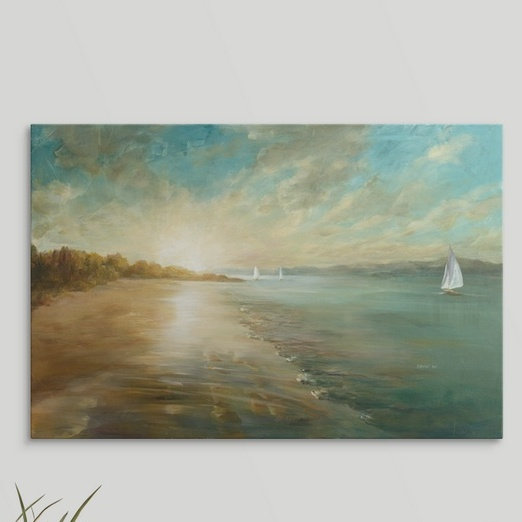 Hanli «Coastal Glow», reproduction de peinture Danhui Nai, H 20 po x l 30 po x P 1,5 po, Toile