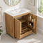 Meuble-lavabo 30 po avec lavabo et rangement multifonctionnel