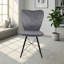 Upholstered Upholstered Back Side Chair in Grey