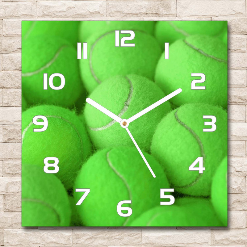 Jevgenija Glass Wall Clock, White