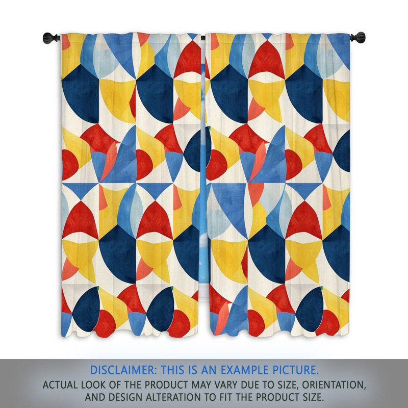 Paire de rideaux obscurcissant en polyester Aletheia, L 56 po x L 78 po