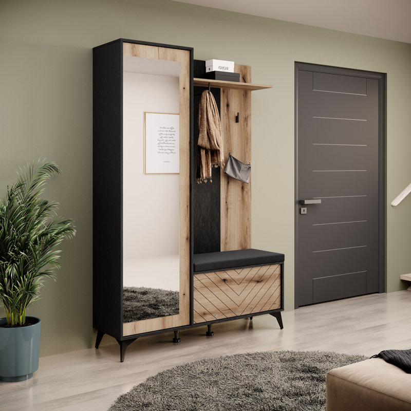 Hall Tree 134cm Wide with Shoe Storage
