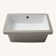 18"X12" White Ceramic Rectangular Undermount Bathroom Sink With Overflow