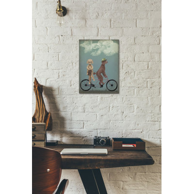 «Poodle Tandem» par Fab Funky - impression sur toile tendue