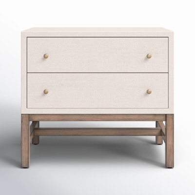 Hakana 2 - Drawer Raffia Nightstand by Birch Lane