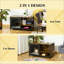 Table de bout pour animal de compagnie, chat en bois