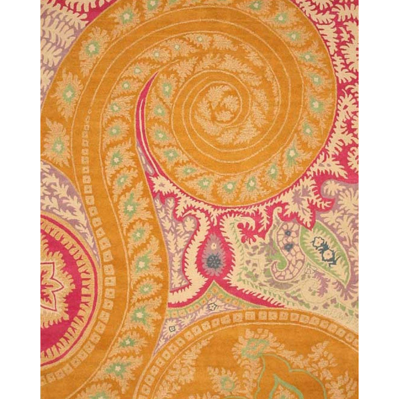 Opulent Nina Black Hand Tufted Wool Area Rug, Rectangle 5' x 8'