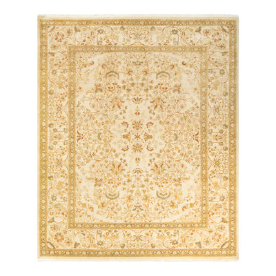 Sabali One-of-a-Kind 8' 5" X 10' 1" 2010s Wool Area Rug in Ivory
