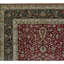 Tapis gris et rouge noué à la main de haute qualité