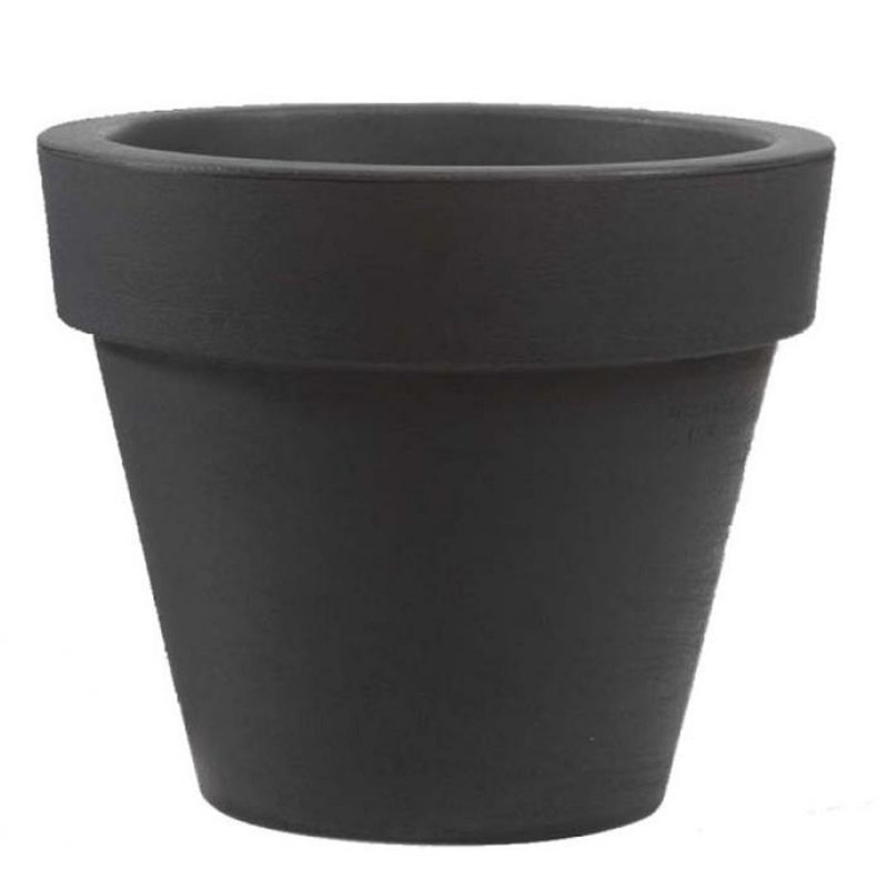 Bordato Liscio Planter, 19.7" H x 22.8" W x 22.8" D, Gray