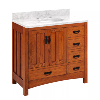 36" Maybeck Vanity - Tinted Oak With Undermount Sink