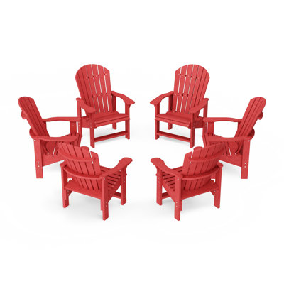 Heritage Upright Adirondack Chairs Set Of 6