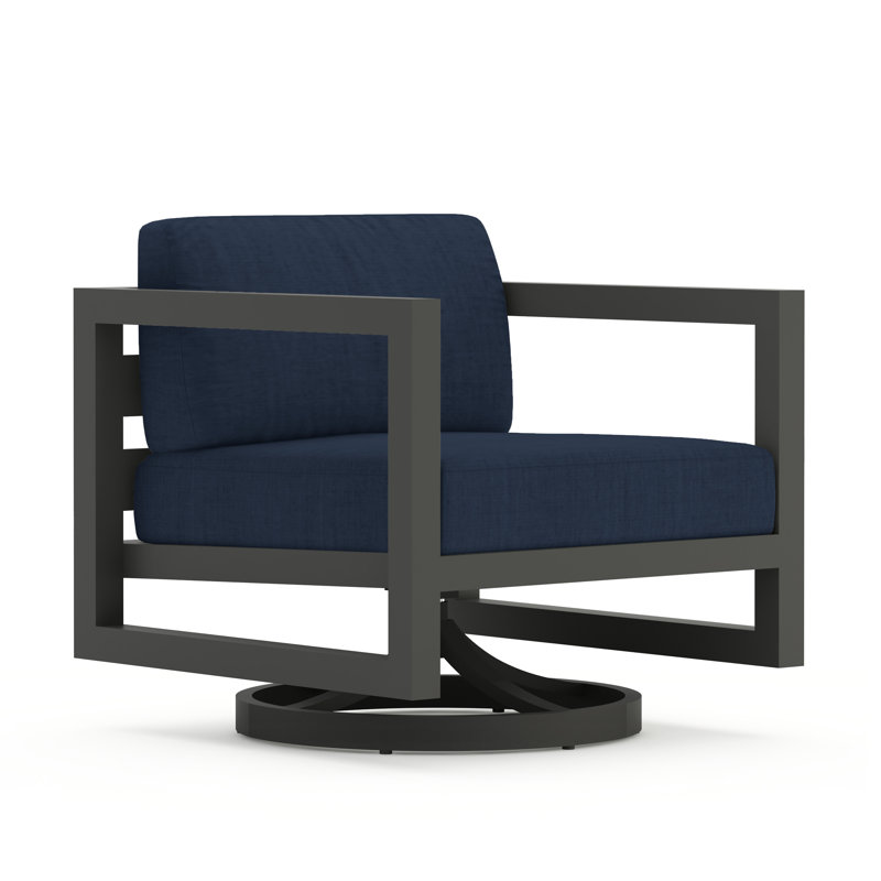 Avion Outdoor Rocker Chair, Spectrum Indigo Sunbrella®, Slate