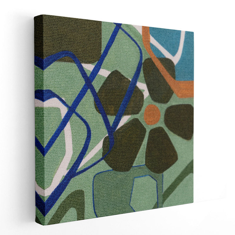 Tapis Abstraction II - reproduction d'art sur toile, H 16 po x l 16 po