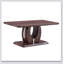 Table basse moderne en bois de noyer avec panneau texturé foncé et minimaliste