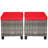 Amarley Polyethylene (PE) Wicker Outdoor Ottoman-694851664