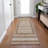 Machine Washable Indoor/Outdoor Xhevrie Chocolate Rug-1613295140