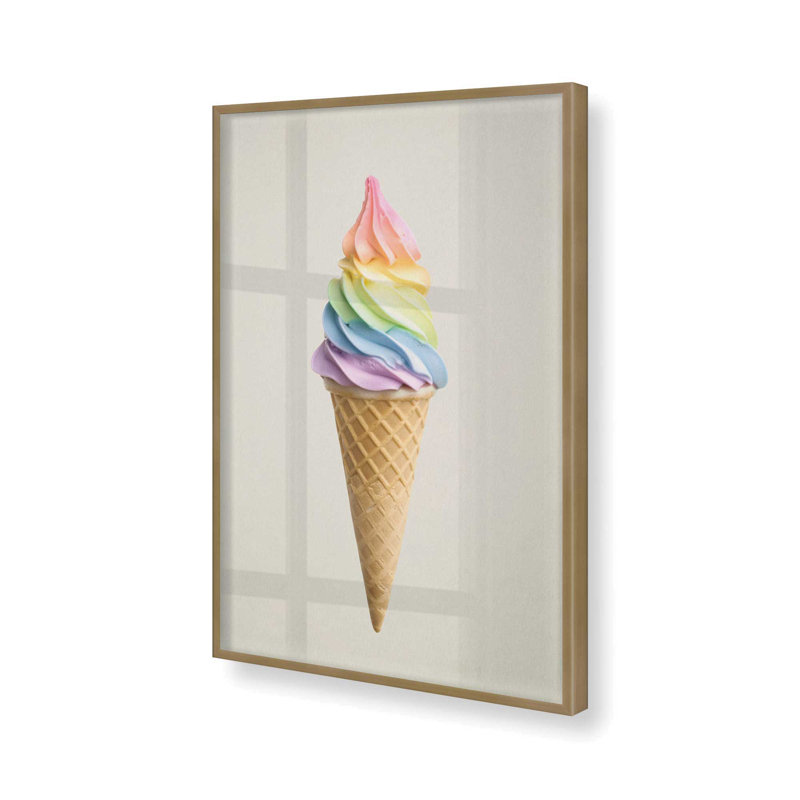 Taste of Rainbow, Single Picture Frame Brushed Gold, 17.25" H x 13.25" W