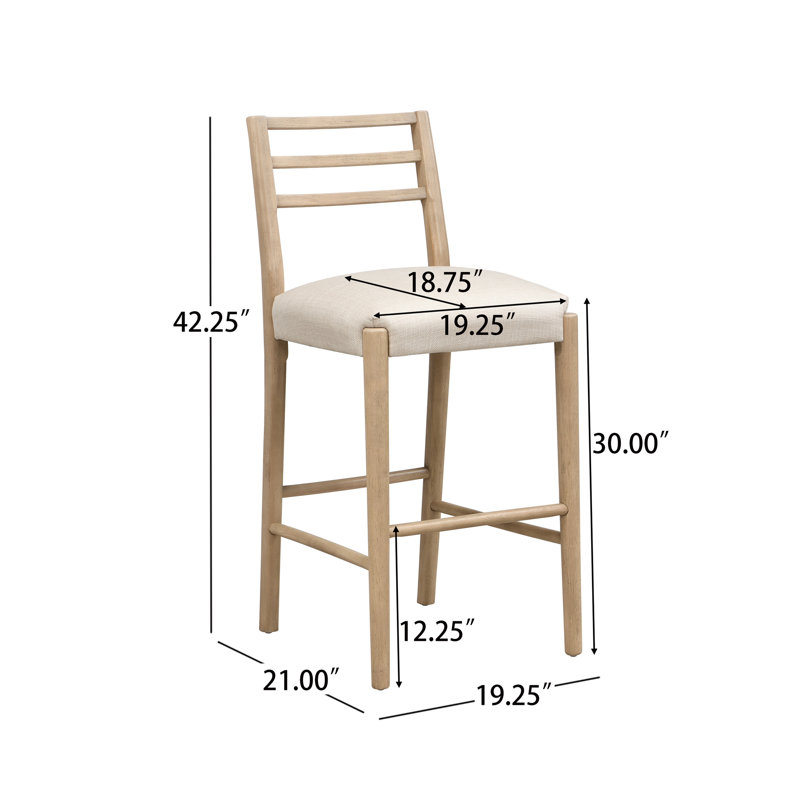 TABOURET DE BAR AVEC ÉCHELLE À ÉCHELLE (ENSEMBLE DE 2)