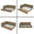 Queen Velvet Storage Daybed Sofa Bed, Mid-Century Tufted Upholstered Bed Frame with Drawers & Armrests, Brown-979120096-979120099